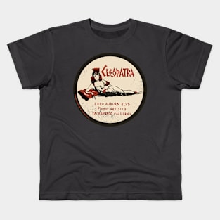 Vintage Cleopatra Restaurant Sacramento California Kids T-Shirt